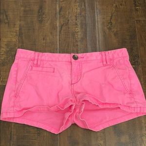 Express size 0 mini neon pink shorts